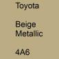 Preview: Toyota, Beige Metallic, 4A6.